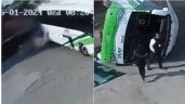 Tren embiste un autobús de pasajeros en Hidalgo; una persona murió (Video)