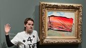 Activista pega cartel sobre cuadro de Monet en el Museo de Orsay