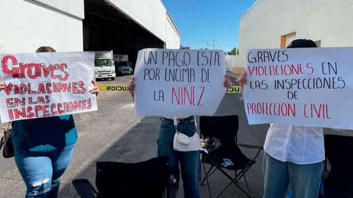 Representantes de estancias infantiles protestan en Sonora por irregularidades en inspecciones