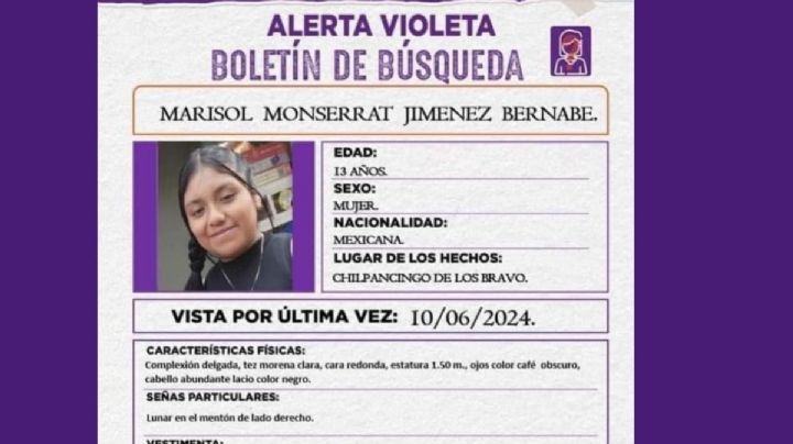 Localizan a menor de 13 años que desapareció en el centro de Chilpancingo