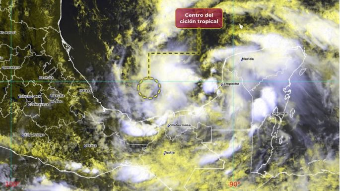 Ya se formó el potencial ciclón tropical Uno: alerta por lluvias intensas, viento y trombas marinas