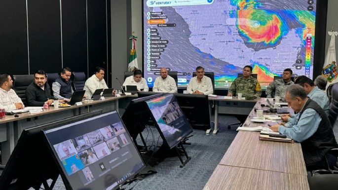 Encabeza el gobernador Américo Villarreal trabajos de prevención ante la llegada de la Tormenta Tropical “Alberto”