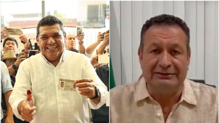 Javier May se declara ganador en Tabasco; Juan Manuel Fócil dice que lleva ventaja