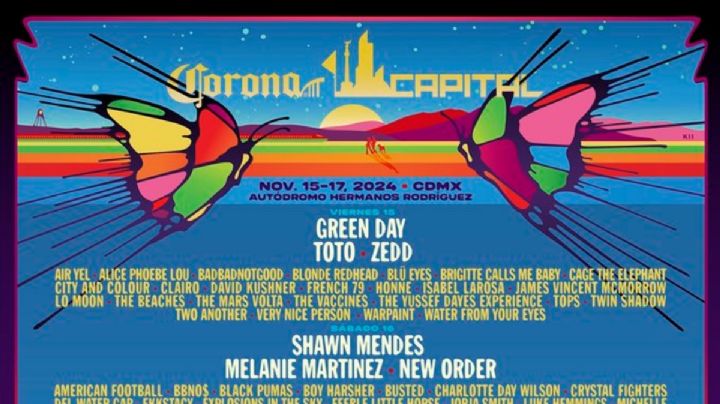 Corona Capital 2024: Green Day, Paul McCartney, The Mars Volta, Iggy Pop, Shawn Mendes y New Order