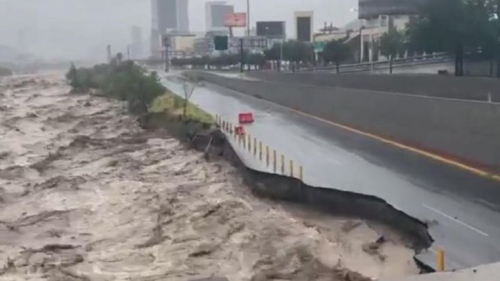 Así aumentó “Alberto” el cauce del Río Santa Catarina en Monterrey (Videos)