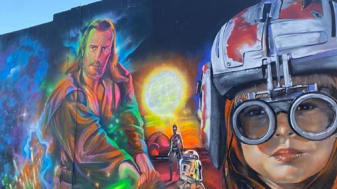 Perú: Artistas urbanos inauguran extenso mural en honor a los 25 años del episodio uno de Star Wars