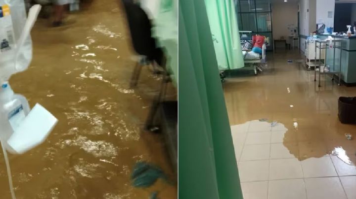 Trasladan pacientes del Hospital de la Niñez Oaxaqueña por inundaciones