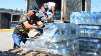 Dona FEMSA más de 5 mil 500 litros de agua y leche al DIF Tamaulipas en beneficio de las familias afectadas por “Alberto”