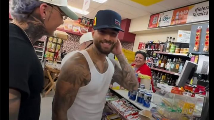 Maluma es captado en tienda de conveniencia en Monterrey