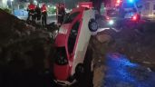 Taxista cae a un socavón en la alcaldía Iztapalapa de la CDMX (Video)