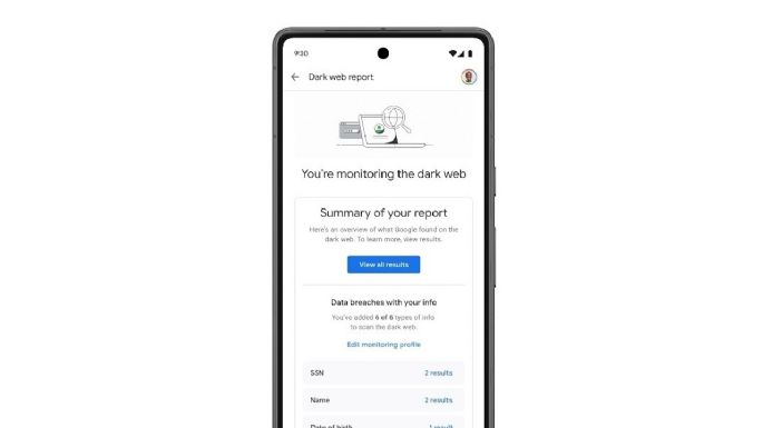 Google extiende informes de la dark web a todos los usuarios