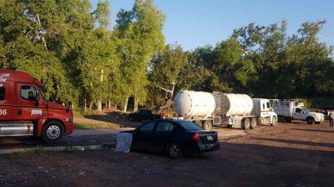 Bloqueo por la defensa del agua continua en Bacoachi, pese a la intervención de las autoridades
