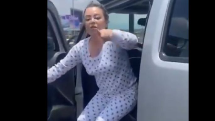 #LadyCollado se queda sin gasolina cuando presuntamente intentaba huir después de chocar (Videos)