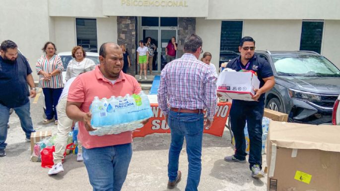 Recaba DIF Tamaulipas más de 28 toneladas de víveres; continúa entrega de apoyos a afectados por lluvias