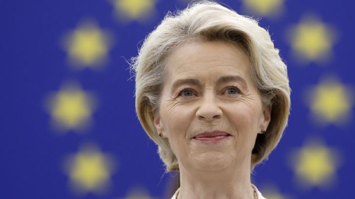 Eurodiputados reeligen a Ursula von der Leyen como presidenta de la Comisión Europea