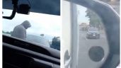 Presuntos asaltantes disparan a automovilistas en Ojo de Agua y lesionan a un joven (Video)