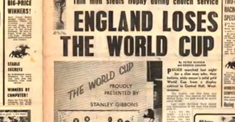 Periódico: “Inglaterra pierde La Copa del Mundo”