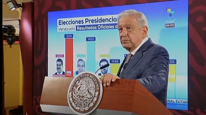 AMLO exhibe resultados inverosímiles sobre elecciones en Venezuela