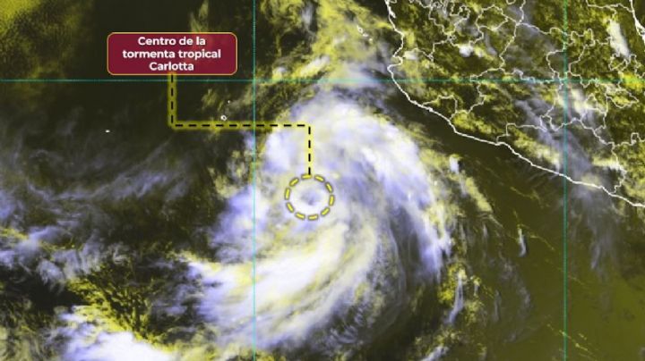 Se forma la tormenta tropical Carlotta en el Pacífico cerca de México
