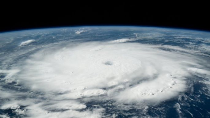 Así se veía “Beryl” desde el espacio como huracán categoría 4