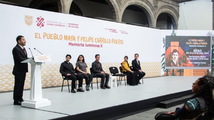 El pueblo maya y Felipe Carrillo Puerto serán homenajeados con un video mapping en el Zócalo