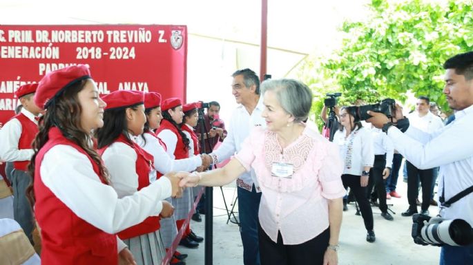 Apadrinan Américo y María a estudiantes de Xicoténcatl; presupuesto sin límites para becas