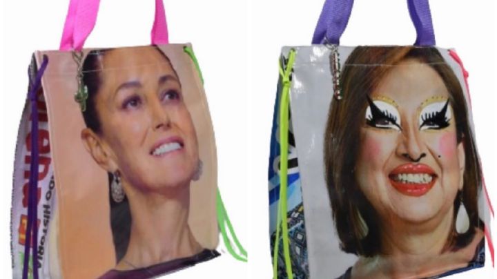 Diseñador convierte basura electoral en artículos de moda