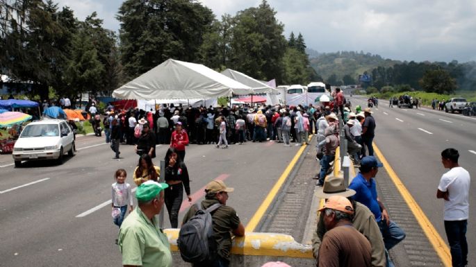 Ejidatarios liberan la autopista México-Puebla tras cinco días de bloqueo