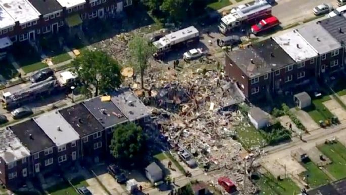 Explosión destruye una casa en Baltimore; fallece una persona