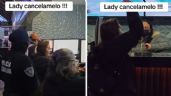 Mujer exige con insultos la cancelación de su boleto de viaje; la bautizan como “Lady Cancélamelo”