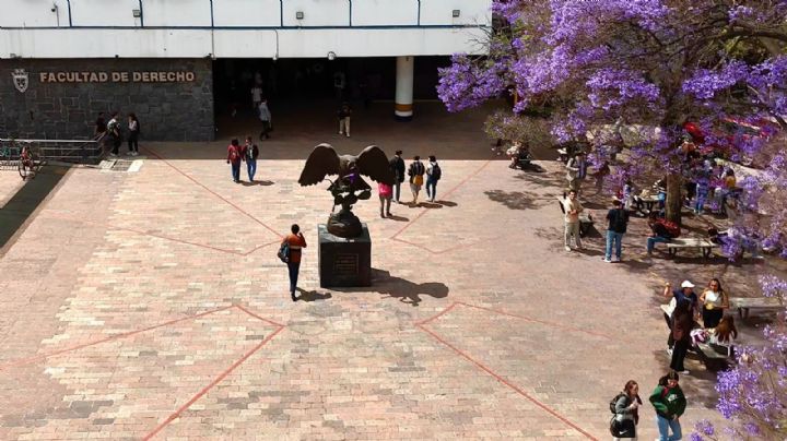 Estudiantes de la Facultad de Derecho de la UNAM se manifiestan contra reforma judicial