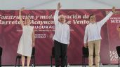 AMLO y Sheinbaum inauguran el camino Minatitlán-Hidalgotitlán en Veracruz