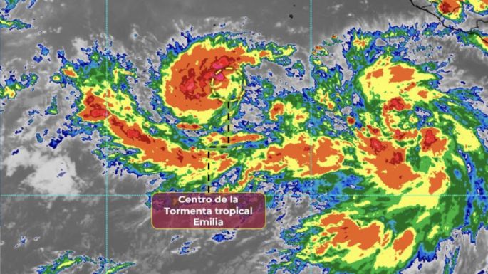 Tormenta tropical Emilia se forma en el Pacífico