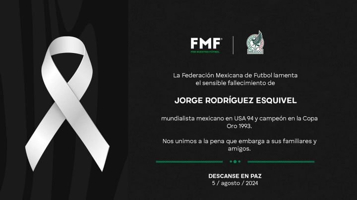 FMF “mata” al futbolista Jorge Rodríguez Esquivel, después ofrece disculpas por error