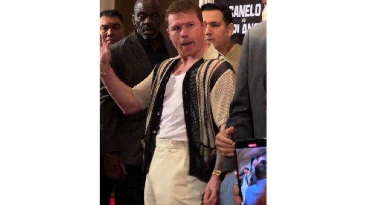 “Este wei ya valió": Canelo Álvarez explota ante Berlanga en plena conferencia (Video)