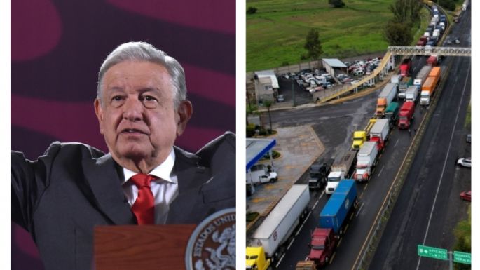 Bloqueo en la México-Puebla: AMLO afirmó que dará solución a sus demandas si piden lo justo