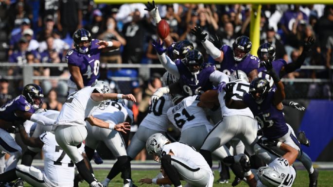 Minshew comanda reacción de Raiders, que vencen 26-23 a Ravens con 13 puntos en el último cuarto