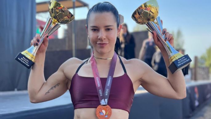 Ella Bucio gana el bronce en estilo libre la Copa del Mundo de Parkour en Coímbra, Portugal