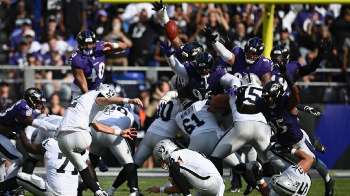 Minshew comanda reacción de Raiders, que vencen 26-23 a Ravens con 13 puntos en el último cuarto