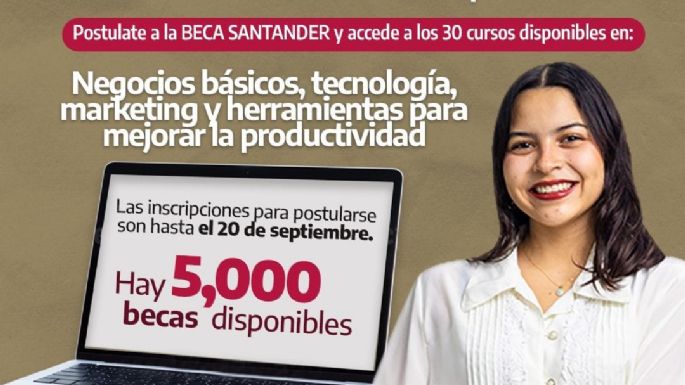 Injuve Tamaulipas y Banco Santander extienden convocatoria de becas de estudios online para jóvenes tamaulipecos