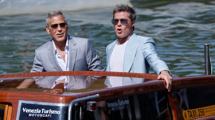 El Festival de Venecia le da la bienvenida a Pitt y a Clooney, y a su nueva cinta "Wolfs"