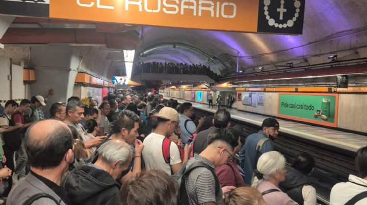 Paralizan la Línea 7 del Metro por joven que cayó a las vías