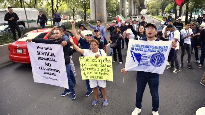 “No somos oposición. Servimos a la nación”: Trabajadores del PJF bloquean Periférico (Video)