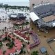 Huracán John provoca inundación en la Arena GNP de Acapulco, sede del Abierto Mexicano de Tenis