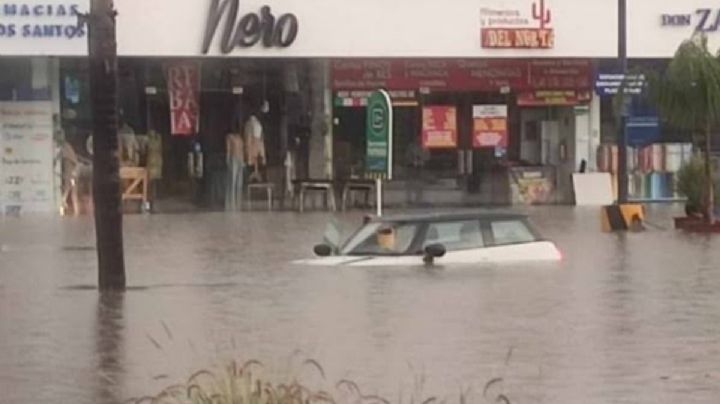 Tormenta causa inundaciones y derriba árboles en Lomas de Angelópolis (Videos)