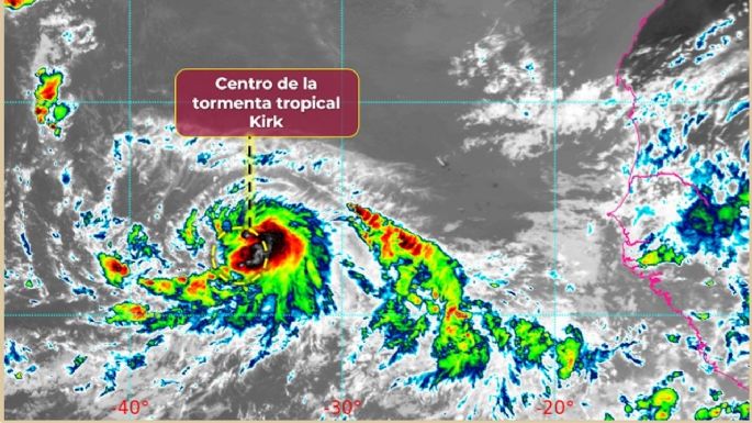 Se forma la tormenta tropical Kirk en el Atlántico: ¿afectará a México?