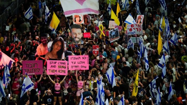 Unos 500 mil manifestantes exigen a Netanyahu un acuerdo por los rehenes