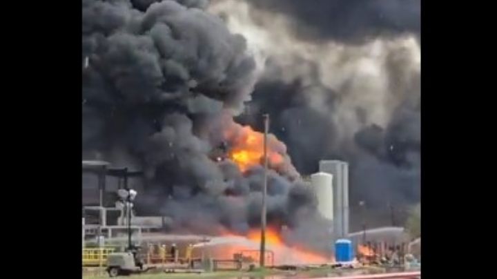 Se registra incendio en la Refinería “Antonio Dovalí Jaime”, en Salina Cruz (Video)