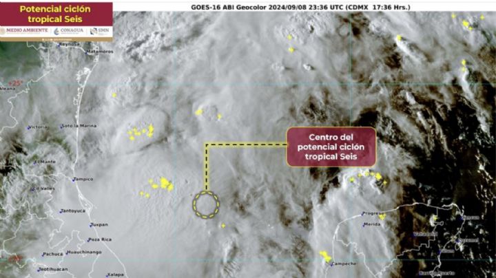 Surge el potencial ciclón tropical seis en el Golfo de México; alerta en los siguientes estados