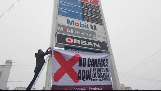 Gasolinerías bajaron precios tras advertencia de que se colocarían lonas: Profeco